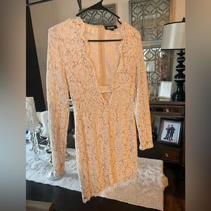 Misguided lace mini dress